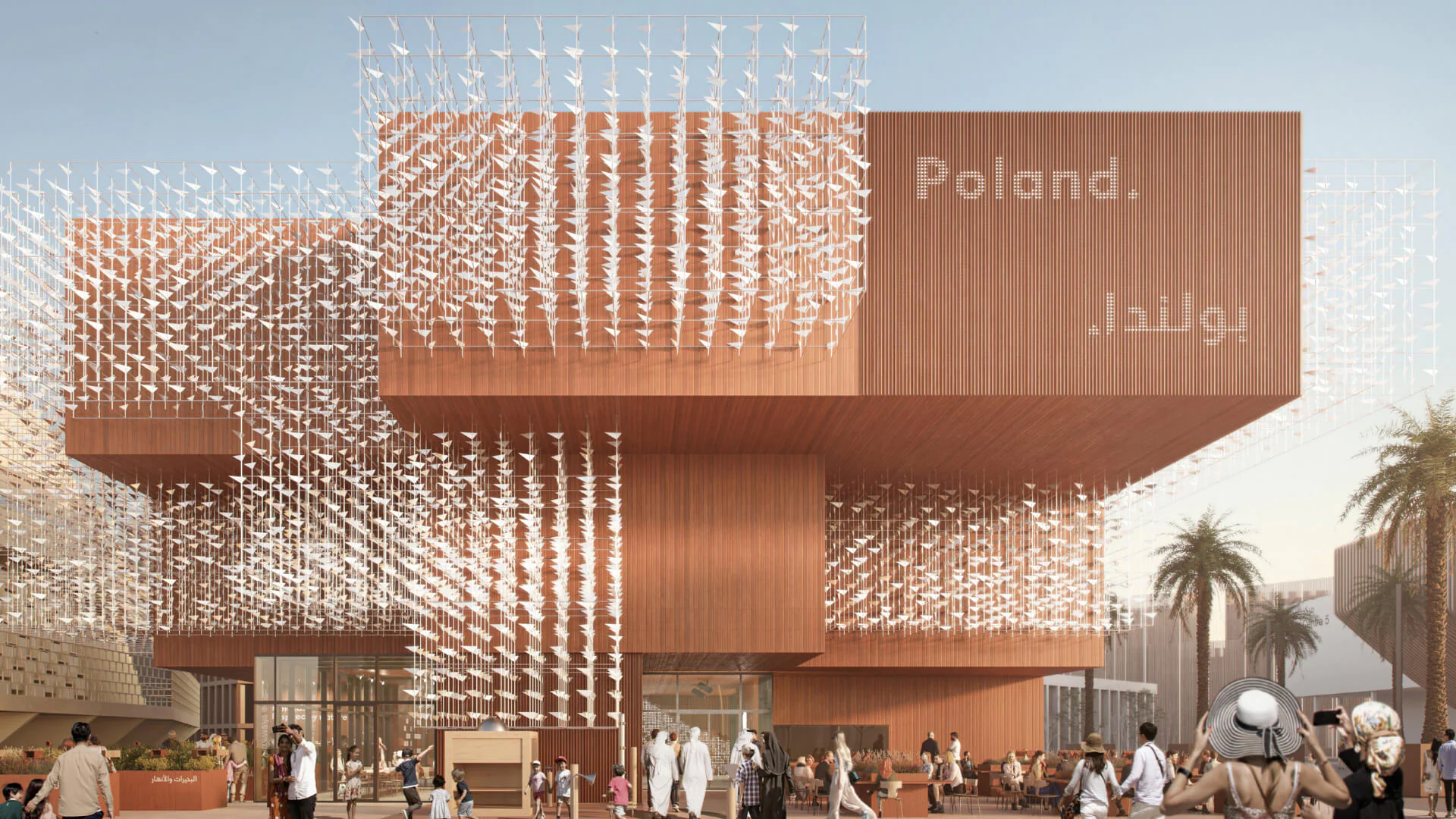 Obrazek dekoracyjny - polski pawilon na Expo 2020