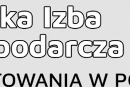 Logo Polskiej Izby Gospodarczej Rusztowań z napisem 