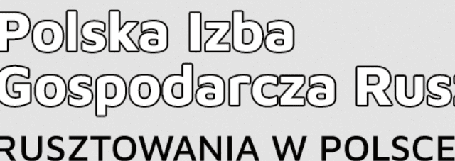 Logo Polskiej Izby Gospodarczej Rusztowań z napisem 
