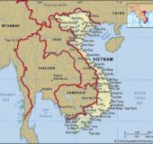 mapa Wietnamu