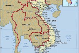 mapa Wietnamu