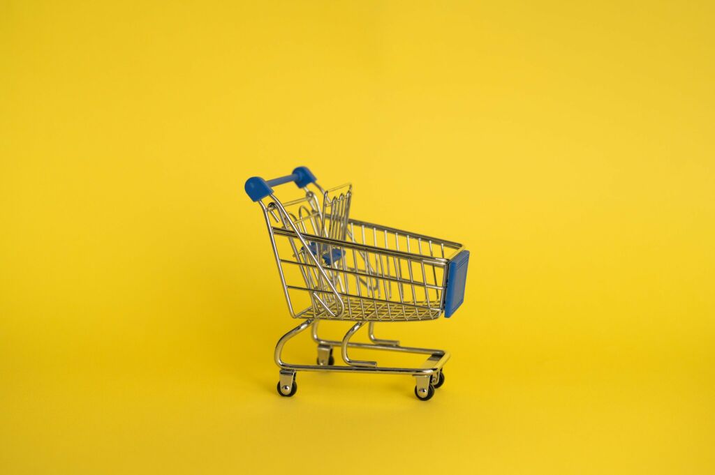 Shopping cart - export symbol