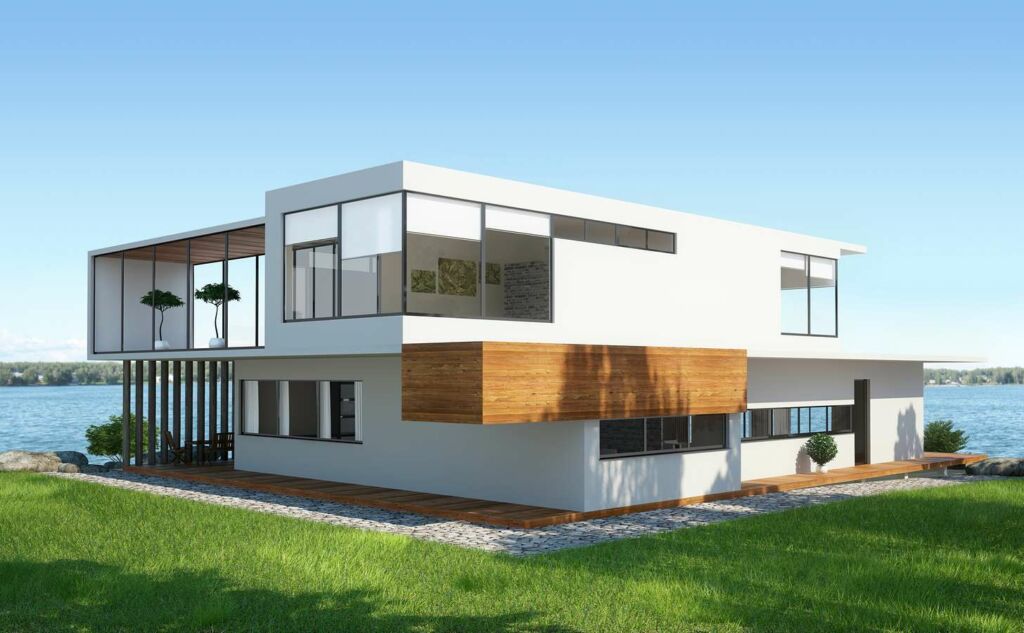 Aluminum and glass houses