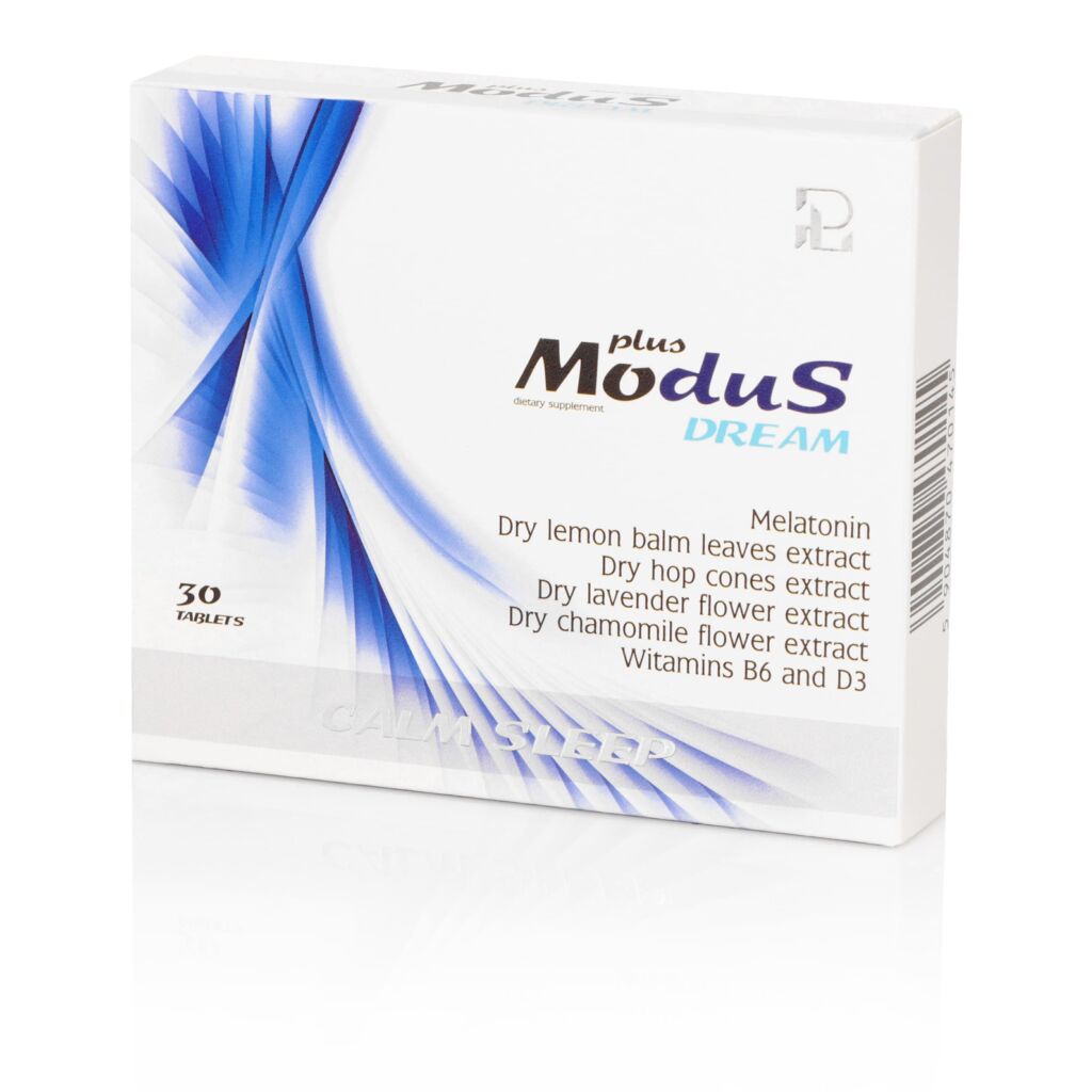 Modus Dream plus is a set of high-quality vitamin and plant ingredients, recommended for irritable, stressed people.