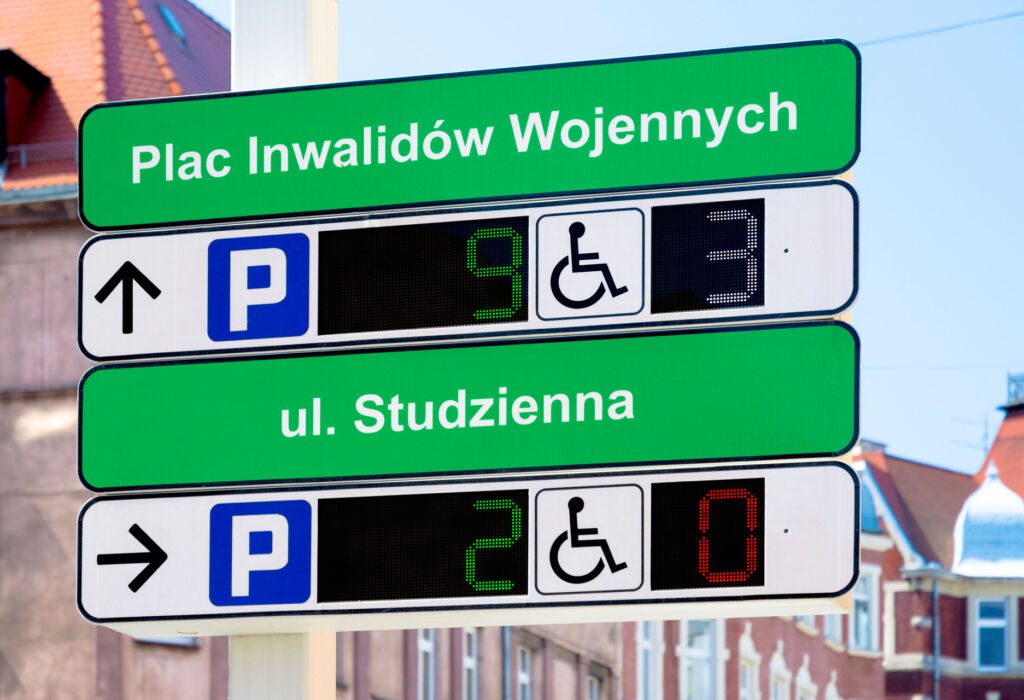Parking Facility Space Availability Displays, Dynamic Parking Information Display, Car Parking Display Signs