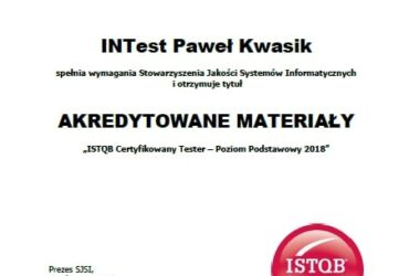 Akredytowane materiały ISTQB Poziom Podstawowy