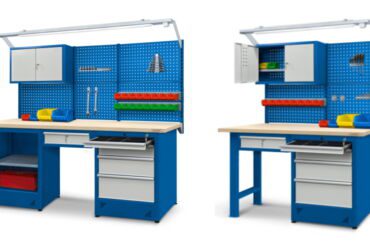 Professional workbenches designed for working with heavy loads.