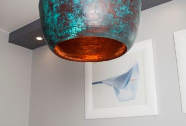 Hand Hammered Copper Lamp