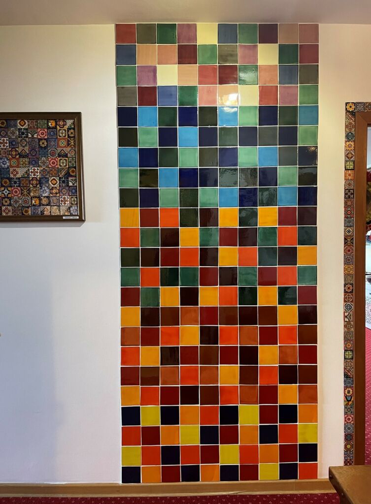 Mexican tiles in our office.