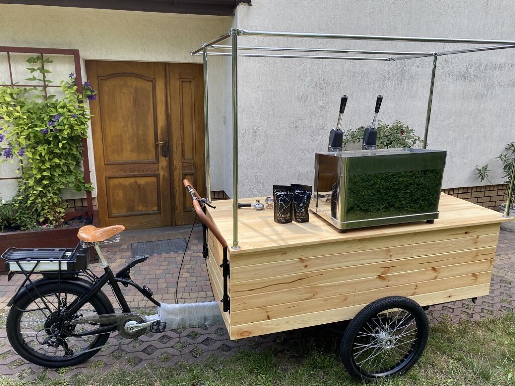 One of the coffee bikes we have produced