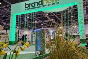 Our 6 meters wide digital water curtain surrounded by grass, plants and imitations of clouds looked simply stunning!
