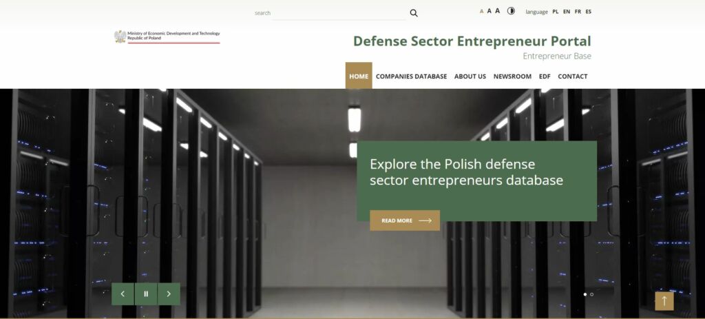 Defense Sector Entrepreneur Portal