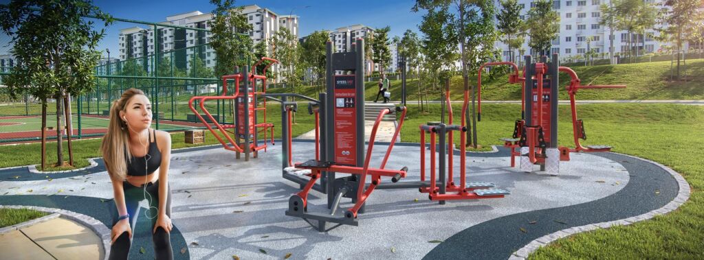 Outdoor gym area - Steel4fit Series