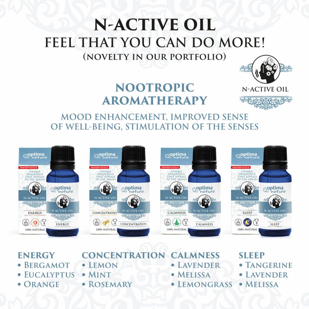 N-Actve Oil® - product line plus sets: Energy&Concentration, Sleep&Calmness, and “Sleep” Mist .