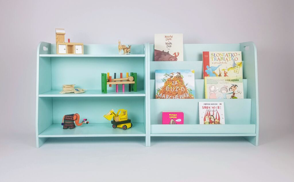 Sklejkove Matching shelving units
Bookshelf and toyshelf