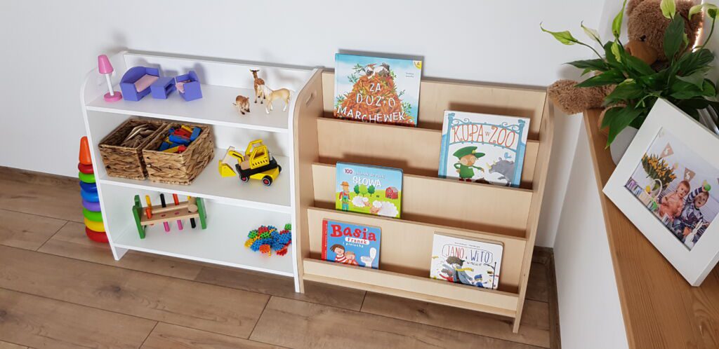 Sklejkove Matching shelving units
Bookshelf and toyshelf