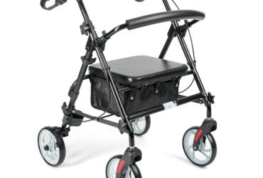 Aluminium 4-wheeled rollator - CARBON