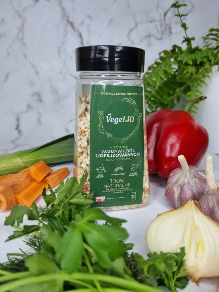 VegeLIO-blend of freeze-dried vegetables and herbs plus spices