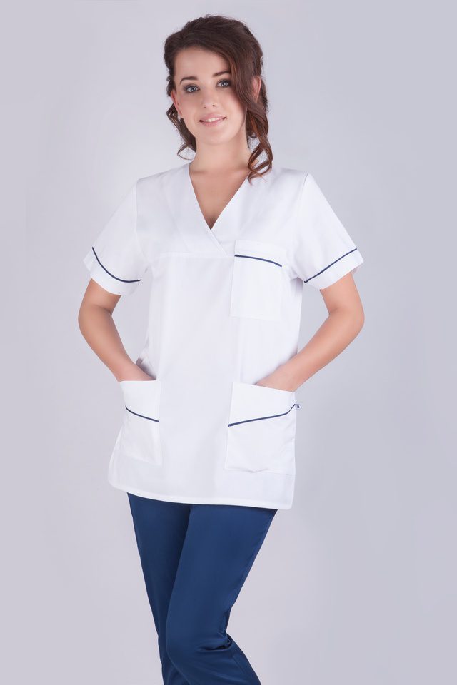 Elevate your professional look with our W20 women's medical jacket. Stylish, comfortable, and functional.