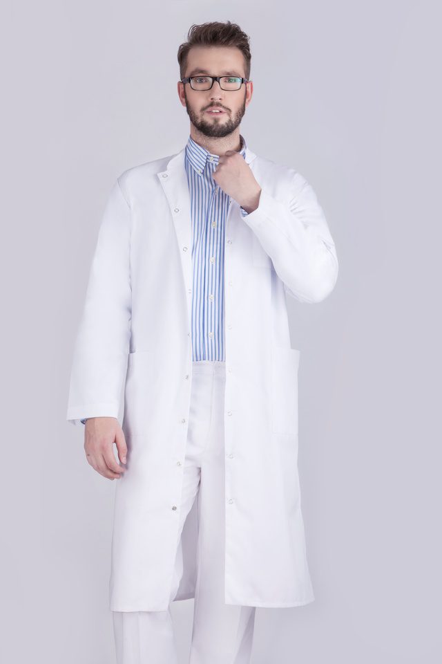 Discover our high-quality men's medical apron, W22. Designed for comfort and functionality, it's a reliable choice for h