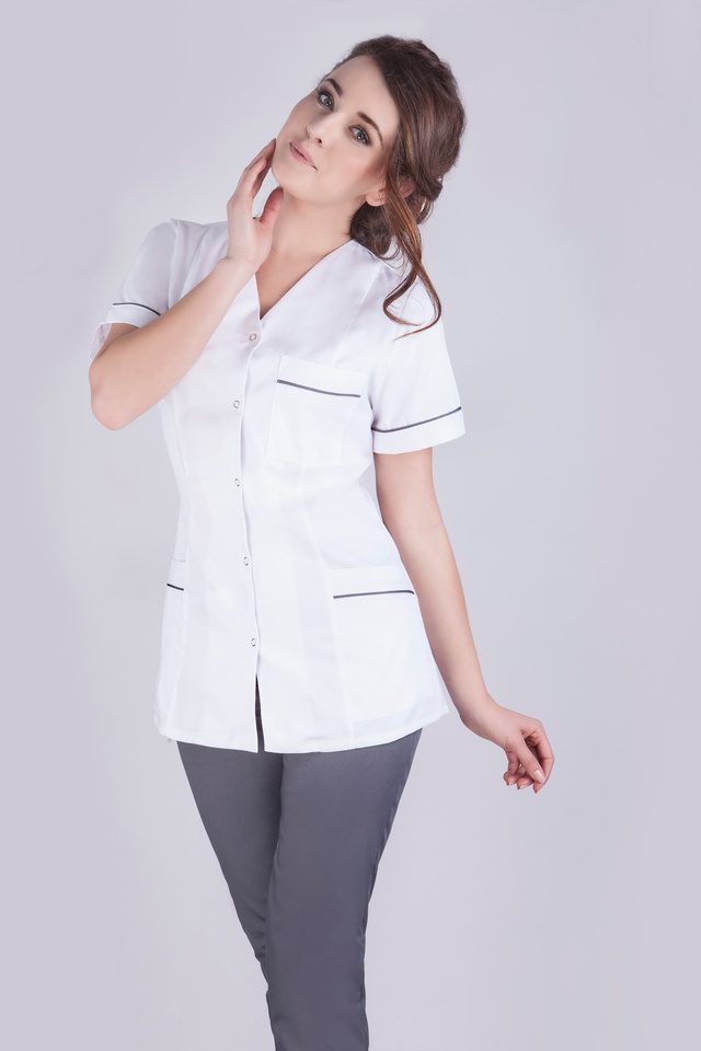 Stylish and functional, our W26 medical jacket offers comfort and convenience. Perfect for healthcare professionals.