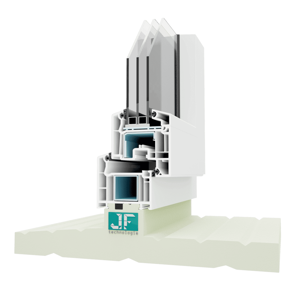 Double-sided component-  used in traditional windows, where
external and internal windowsills will be installed