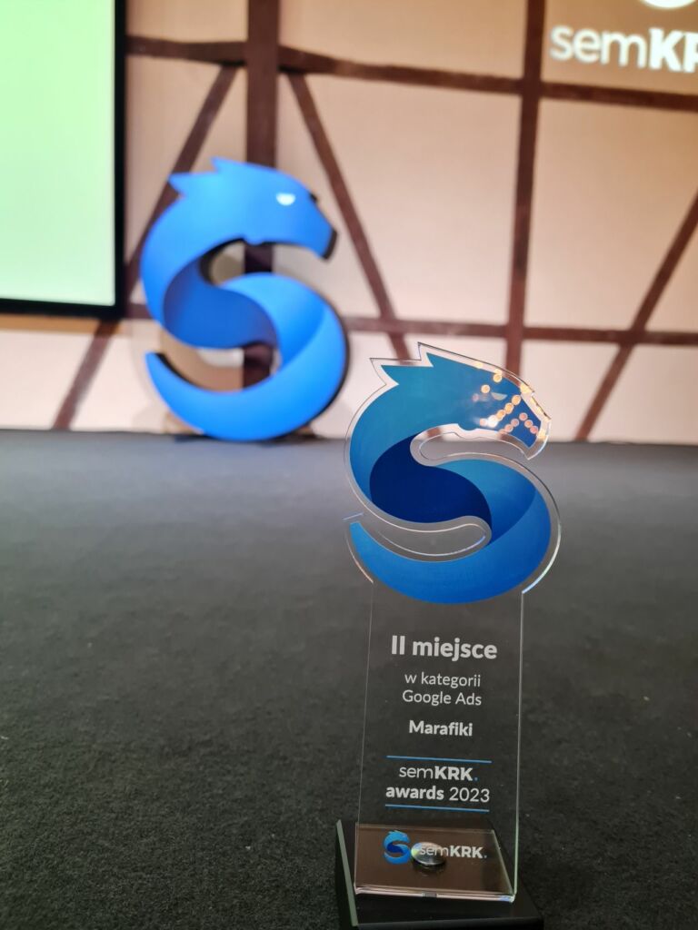 Our case study took second place in the semKRK Awards 2023 in the category of the best Google Ads campaign.