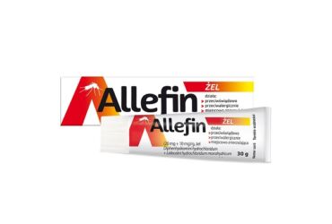 Allefin, gel 30g
1 g contains 20 mg of Diphenhydramine hydrochloride and 10 mg of Lidocaine hydrochloride monohydrate