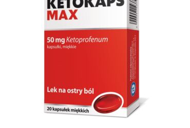 Ketokaps Max, 20 softgels
1 capsule contains 50 mg of Ketoprofen