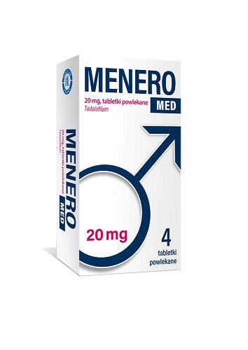 Menero Med, 4 coated tablets
1 film-coated tablet contains 10 mg of Tadalafil