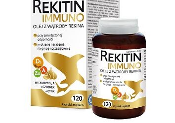 Rekitin Immuno, 120 softgels
1 softgel contains shark liver oil, garlic extract, zinc oxide, vitamin A, vitamin D