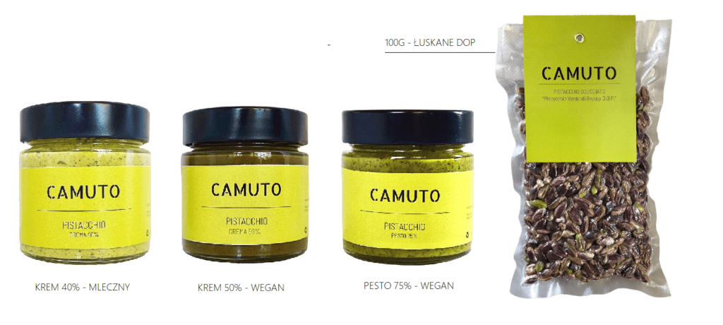 Pistachios DOP from volcano Etna - limited production. Cream and pesto