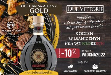 Grill in Italian style with the best balsamic vinegar n.1 in Italy Due Vittorie GOLD