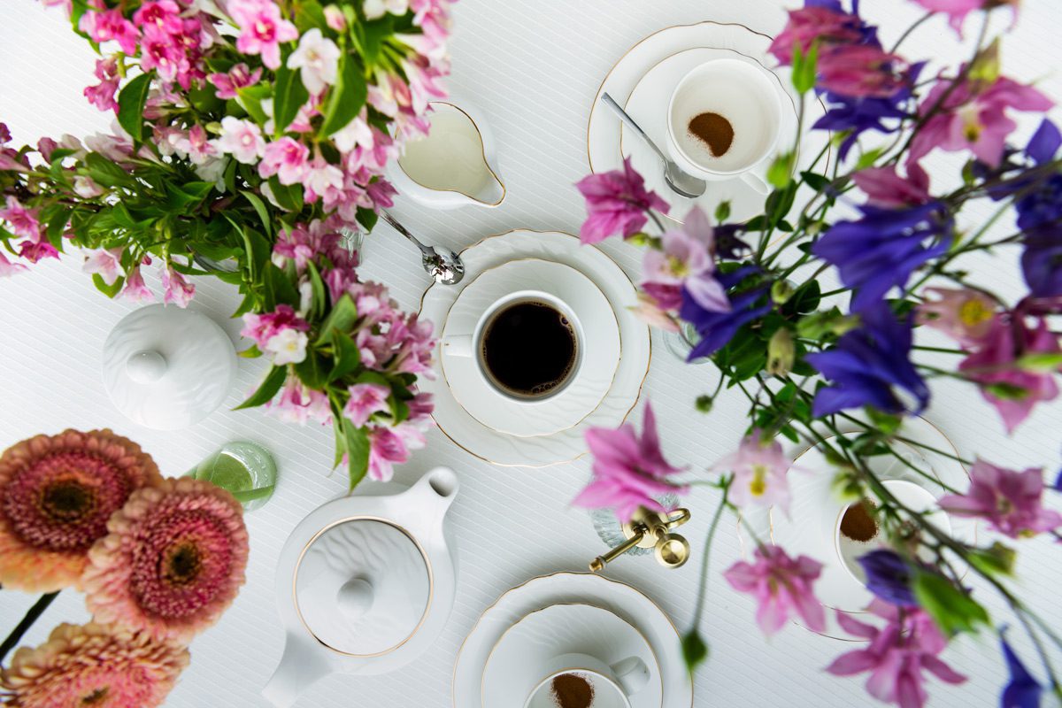 Coffee service with gold