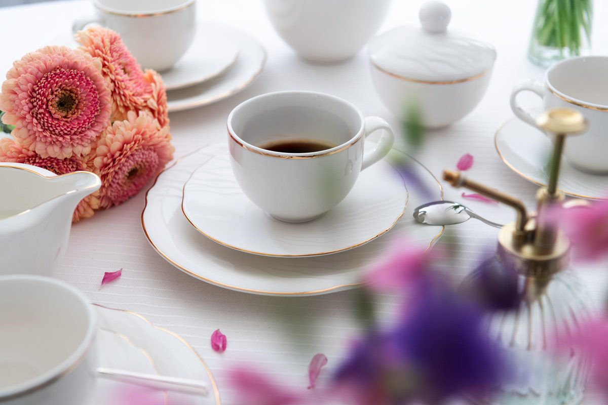 Coffee service with gold