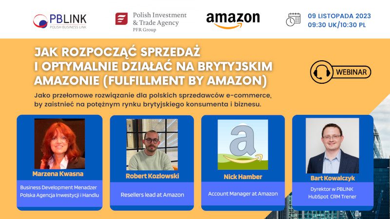 Zaproszenie na wydarzenie "Jak rozpocząć sprzedaż na brytyjskim amazonie"