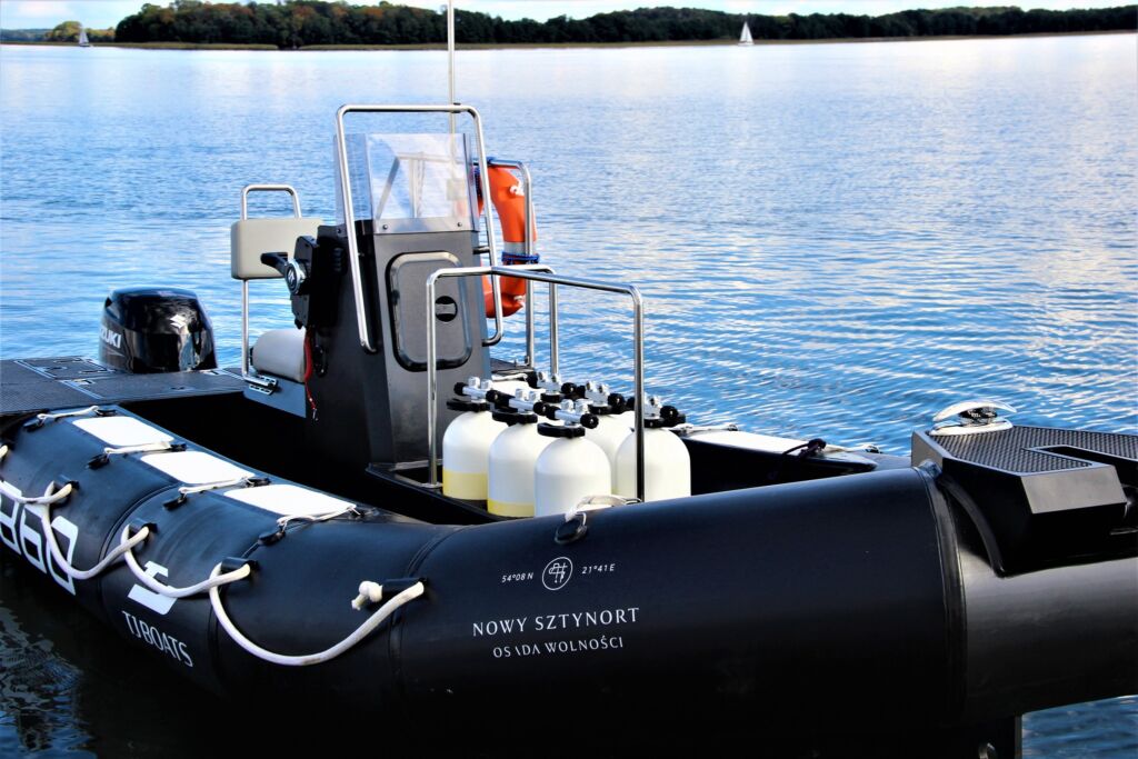 Boat for scuba divers