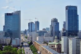 View of the centre of Warsaw