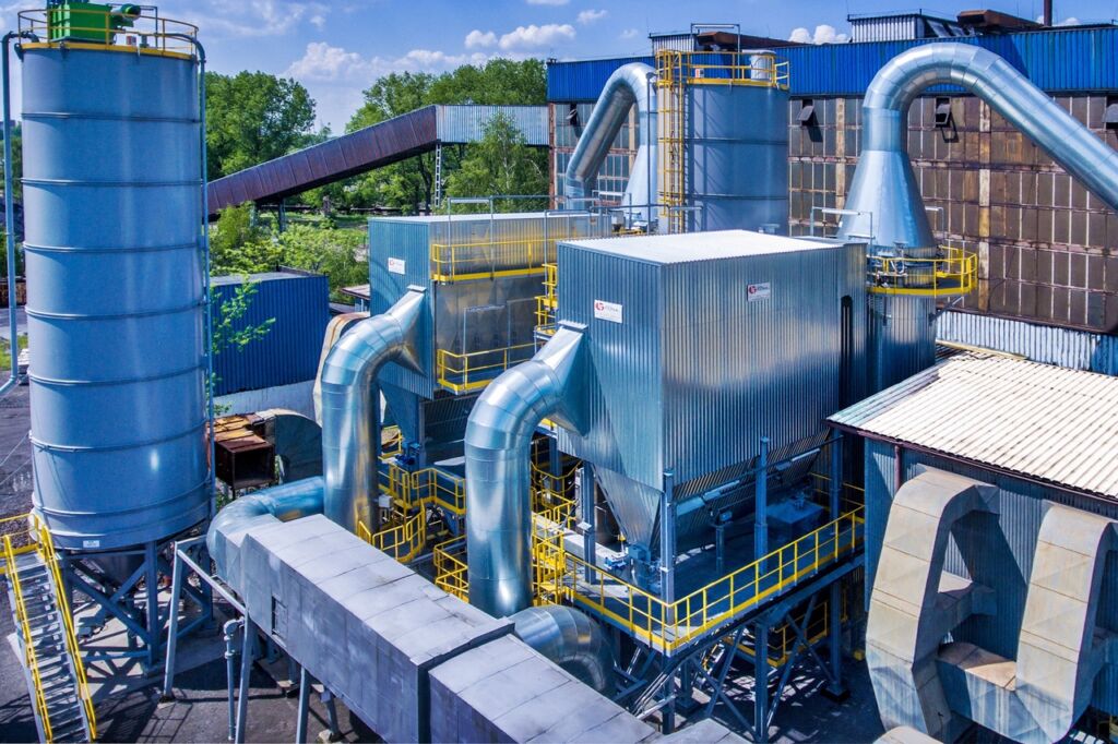 Flue gas desulphurisation and dedusting plant, bringing the plant into line with the requirements of the IED Directive.
