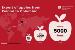 The success of Polish apples in Colombia chart