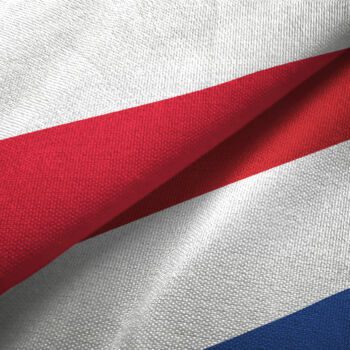 Flagi Polski i Niderlandów