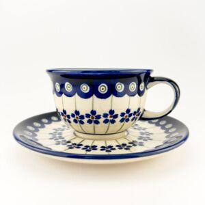 ceramic cups, polish pottery, ceramic dinnerware