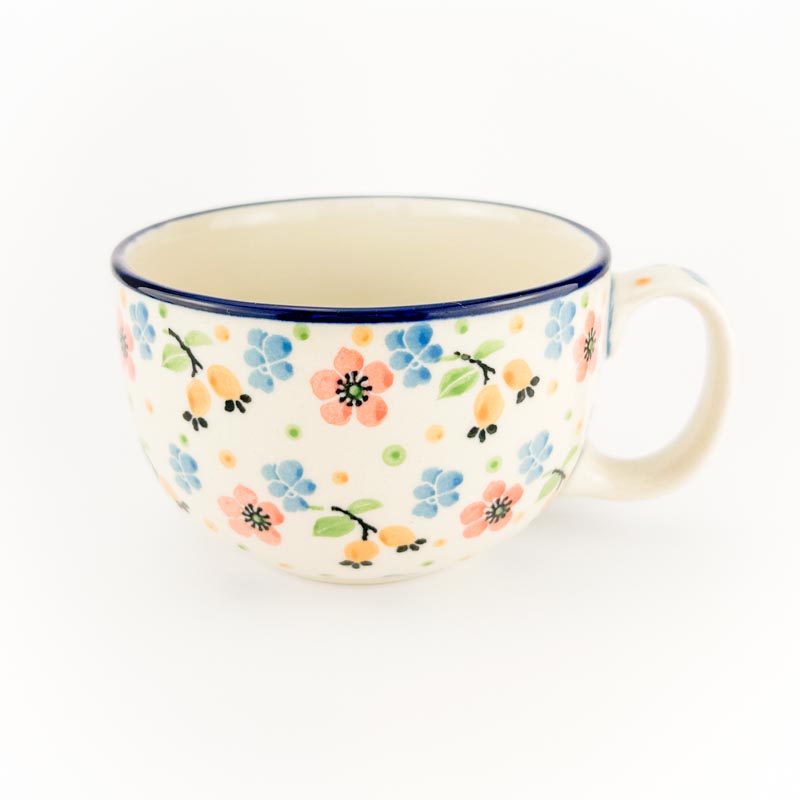 ceramic mug, ceramic cups, unique dinnerware, polish pottery, boleslawiec