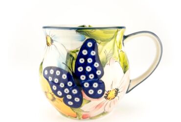 ceramic mug, ceramic cups, unique dinnerware, polish pottery, boleslawiec