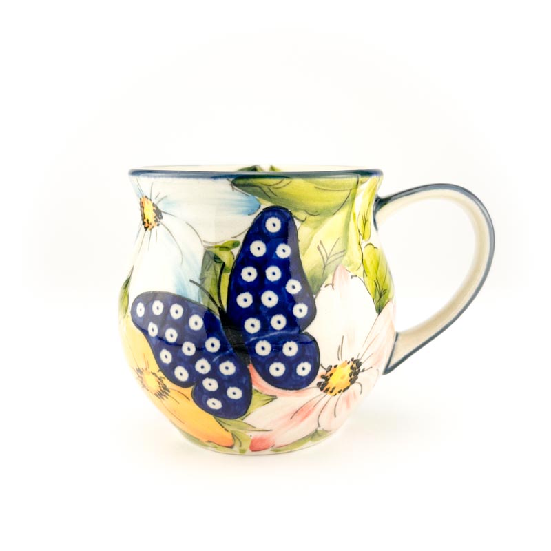 ceramic mug, ceramic cups, unique dinnerware, polish pottery, boleslawiec