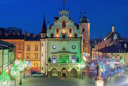 Widok na rynek w Rzeszowie