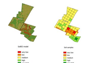 Comparison between laboratory soil samples and remote SoilEO samples.