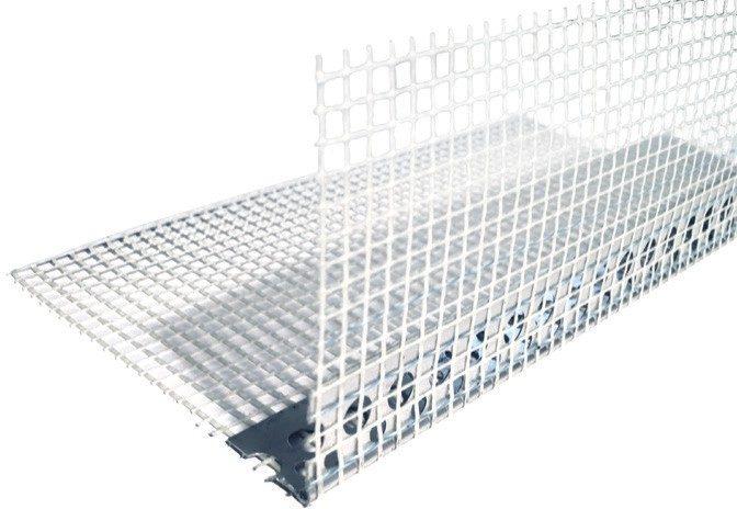 Aluminium corner with mesh