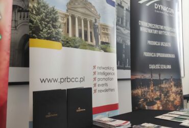 Międzynarodowe Forum Biznesowe w Timiszoarze, ministoisko z gadżetami