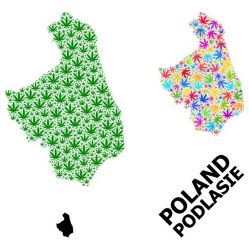 fragment z mapy Polski -Podlasie